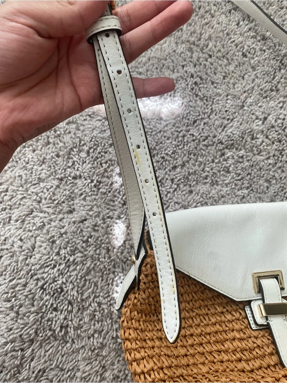 Michael Kors Naomi raffia crossbody bag
